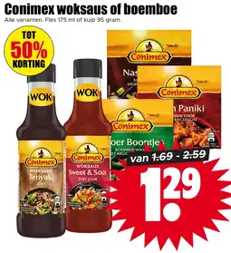 Dirk NL Conimex Woksaus of Boemboe aanbieding