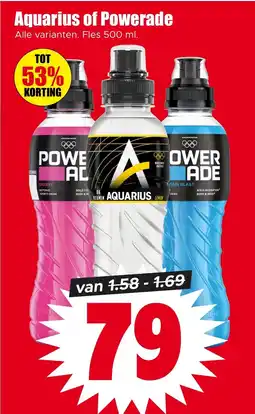 Dirk NL Aquarius of Powerade aanbieding