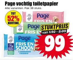 Dirk Page Vochtig Toiletpapier aanbieding