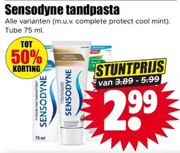 Dirk Sensodyne Tandpasta aanbieding