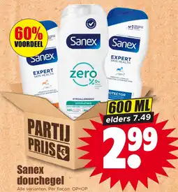 Dirk Sanex Douchegel aanbieding