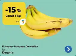 Bio Planet Europese bananen Cavendish aanbieding