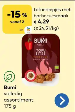 Bio Planet Bumi Tofoereepjes met Barbecuesmaak aanbieding