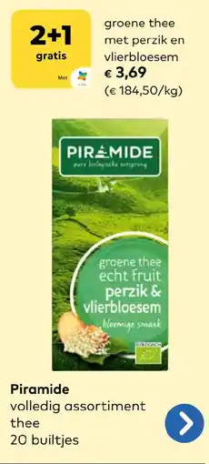 Bio Planet Piramide Groene Thee met Perzik en Vlierbloesem aanbieding