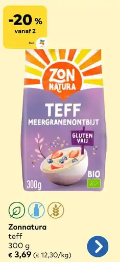 Bio Planet Zonnatura teff aanbieding