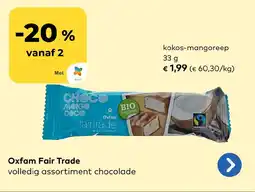 Bio Planet Oxfam Fair Trade Kokos Mangoreep aanbieding