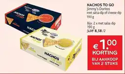 Alvo jimmy's doritos nachos to go aanbieding