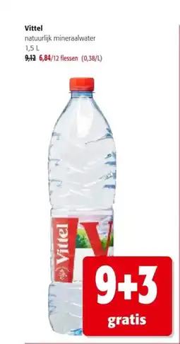 Colruyt Vittel natuurlijk mineraalwater aanbieding