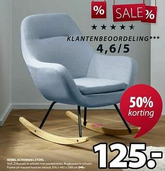 Jysk Nebel schommelstoel aanbieding