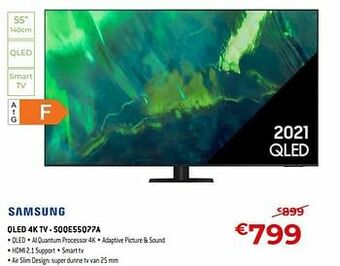 Exellent Samsung qled 4k tv - sqqe55q77a aanbieding