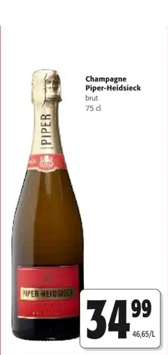 Colruyt Champagne piper heidsieck aanbieding