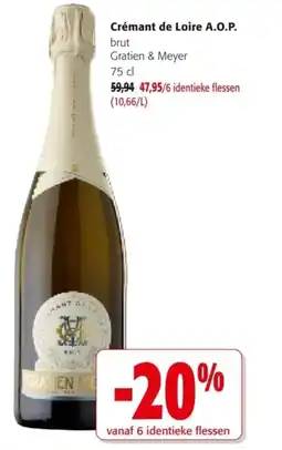 Colruyt Crémant de Loire A.O.P. aanbieding