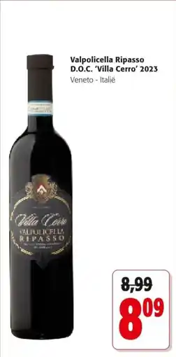 Colruyt Valpolicella Ripasso D.O.C. Villa Cerro 2023 Veneto aanbieding