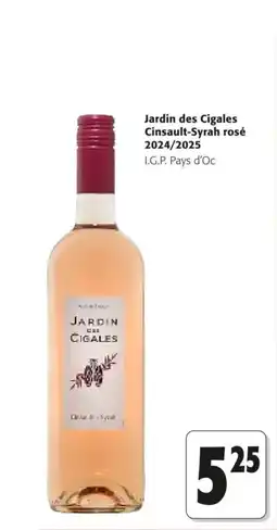 Colruyt Jardin des Cigales Cinsault Syrah rosé 2024/2025 aanbieding