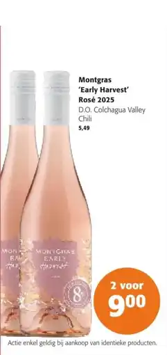 Colruyt Montgras Early Harvest Rosé 2025 aanbieding