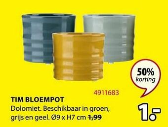 Jysk Tim bloempot aanbieding
