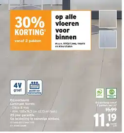 GAMMA Laminaat Nordic aanbieding