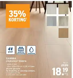GAMMA GAMMA clickvinyl Volera aanbieding