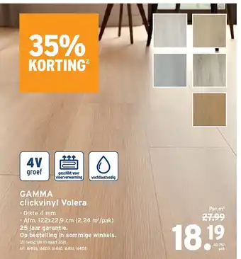 GAMMA GAMMA clickvinyl Volera aanbieding