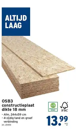 GAMMA OSB3 constructieplaat dikte 18 mm aanbieding