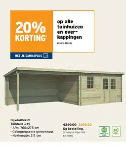 GAMMA Tuinhuis Joy aanbieding