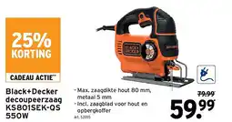 GAMMA Black+Decker decoupeerzaag KS801SEK-QS 550W aanbieding