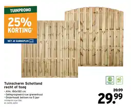 GAMMA Tuinscherm Schotland recht of toog aanbieding