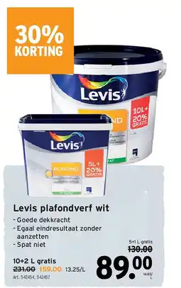 GAMMA Levis plafondverf wit aanbieding