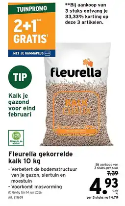GAMMA Fleurella gekorrelde kalk 10 kg aanbieding