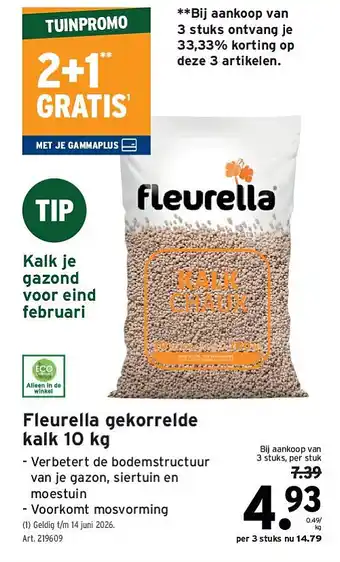 Fleurella gekorrelde kalk 10 kg
