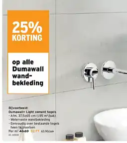 GAMMA Dumawall+ Light cement tegels aanbieding