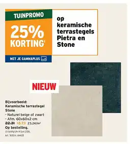 GAMMA Keramische terrastegel Stone aanbieding