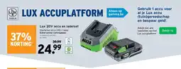 GAMMA Lux 20V accu en laderset aanbieding