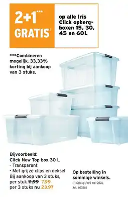 GAMMA Click New Top box 30 L aanbieding