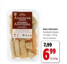 Colruyt Boni Selection Aziatische hapjes 15 stuks 310 g aanbieding