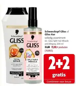 Colruyt Gliss Split Hair Miracle anti-klitspray 200 ml aanbieding