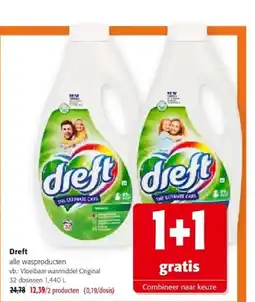 Colruyt Dreft Vloeibaar wasmiddel Original 32 dosissen 1,440 L aanbieding