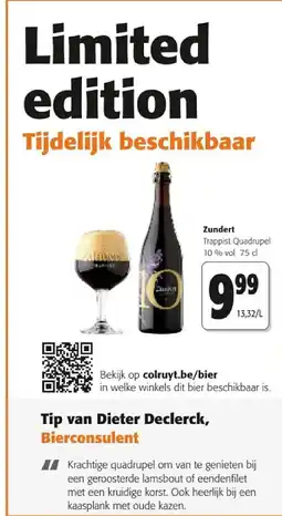 Colruyt Zundert Trappist Quadrupel 10 % vol 75 cl aanbieding