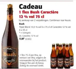 Colruyt Bush Caractère 12 % vol aanbieding
