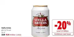 Colruyt Stella Artois pils 5,2 % vol 33 cl aanbieding