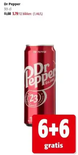 Colruyt Dr Pepper 33 cl aanbieding