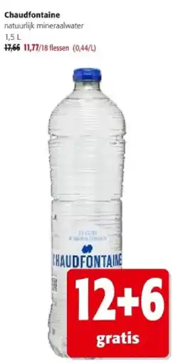 Colruyt Chaudfontaine natuurlijk mineraalwater 1,5 L aanbieding