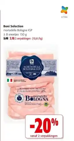 Colruyt Boni Selection mortadella Bologna IGP + 8 sneetjes 150 g aanbieding