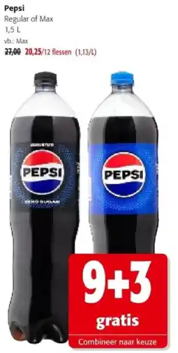 Colruyt Pepsi Max aanbieding