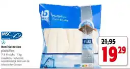 Colruyt Boni Selection pladijsfilets 7 à 8 stuks 1 kg aanbieding