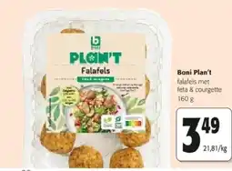 Colruyt Boni Plan't falafels met feta & courgette 160 g aanbieding