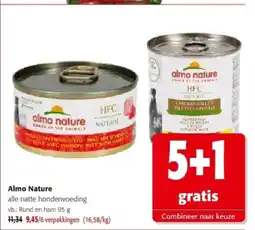 Colruyt Almo Nature Rund en ham 95 g aanbieding