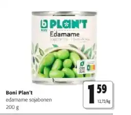 Colruyt Boni Plan't edamame sojabonen 200 g aanbieding