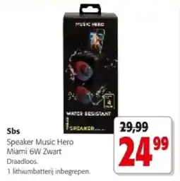 Colruyt Sbs MATER BESSTANT TSPOAKER tepeave Speaker Music Hero aanbieding
