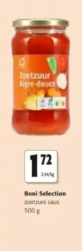 Colruyt Boni Selection zoetzure saus 500 g aanbieding